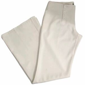Alyssa Paris Wide Leg Palazzo Dress Pants White M
